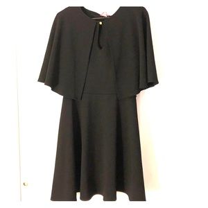 Plus Size Caped A-line Dress